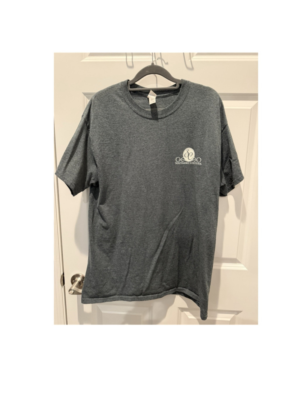 Gildan Ultra Cotton Men's Gray L Cotton Graphic Crew Neck Pumpkin T-Shirt